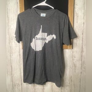 Vintage The Home T Mens T-Shirt Size S Gray Single Stitch Made In USA West VA